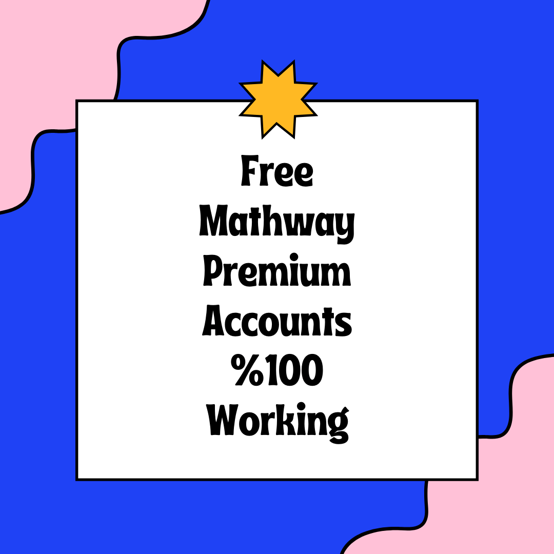 Free Mathway Premium Accounts [Working]