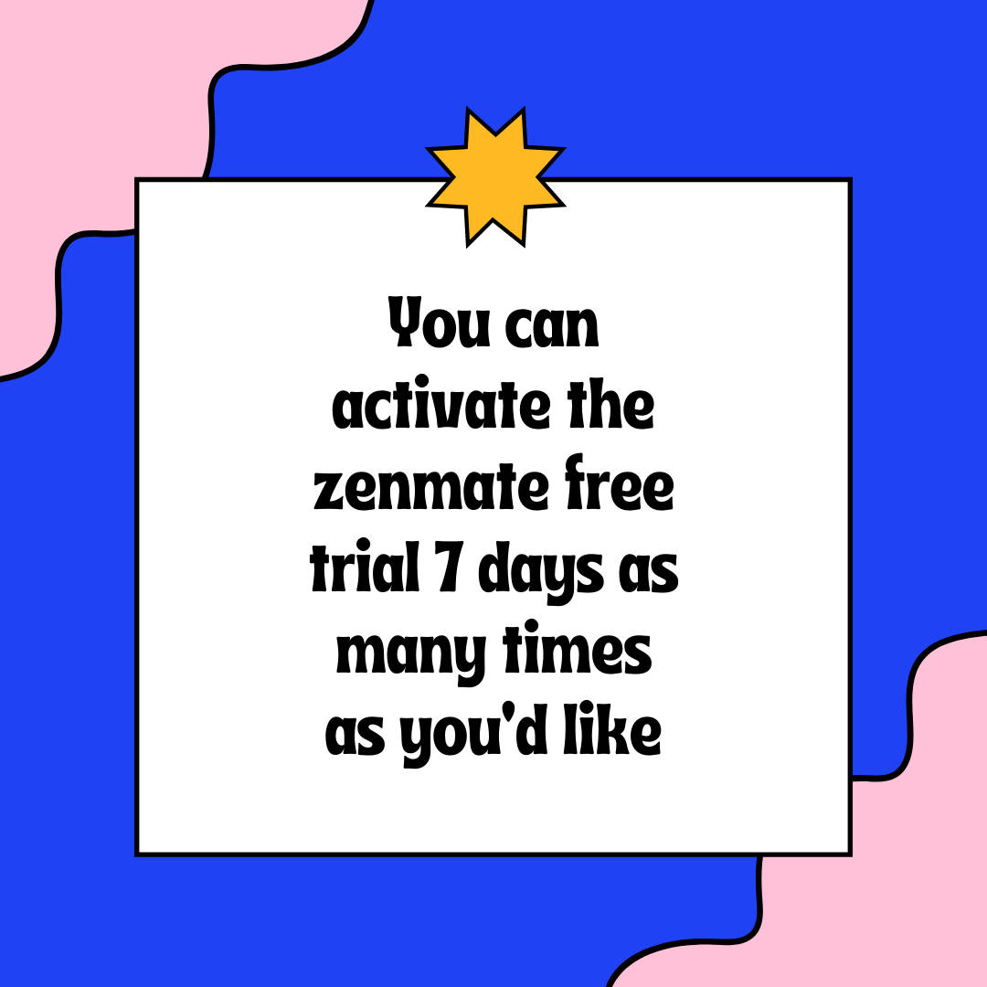 You can activate the zenmate free trial 7 days as many times as you'd like