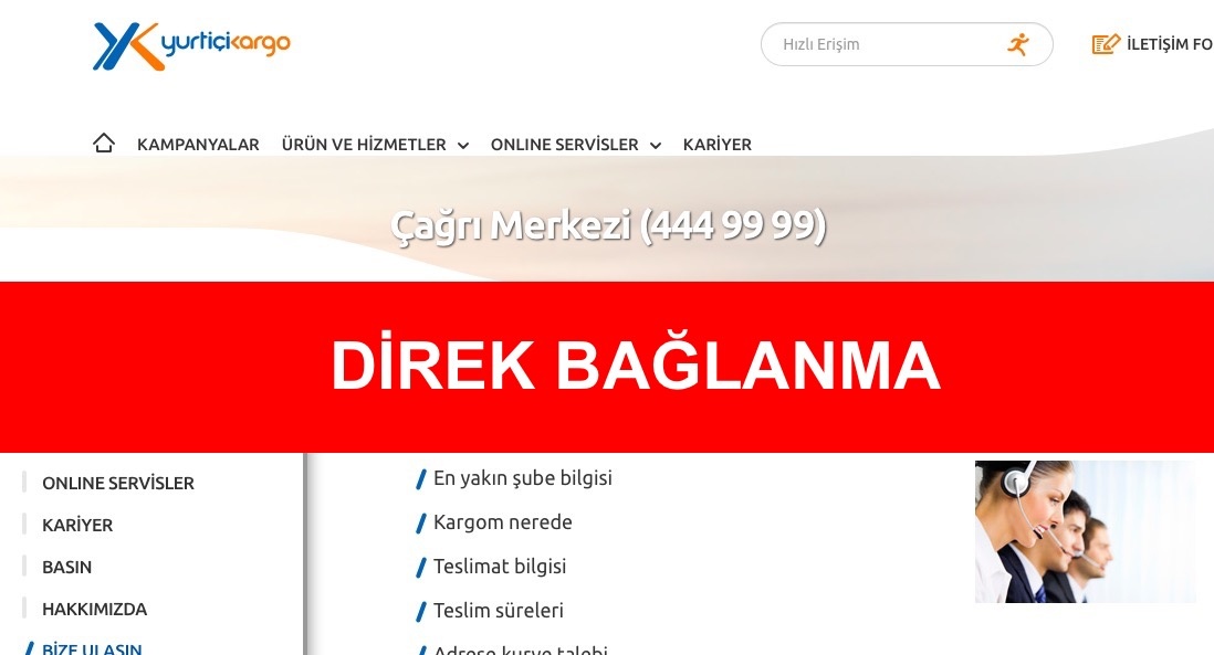 Yurtiçi Kargo Direk Bağlanma
