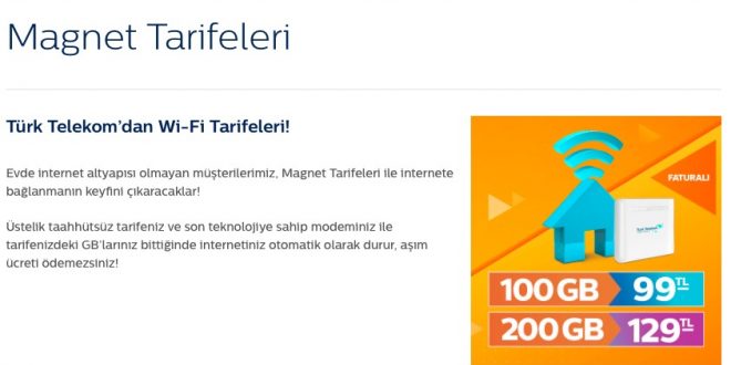 Türk Telekom Magnet Tarifeleri